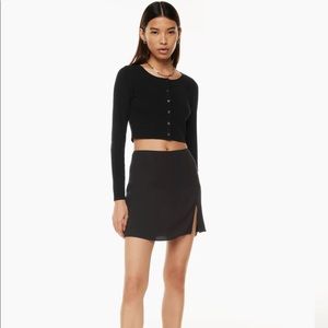 Aritzia Sunday Best Black Mini Skirt